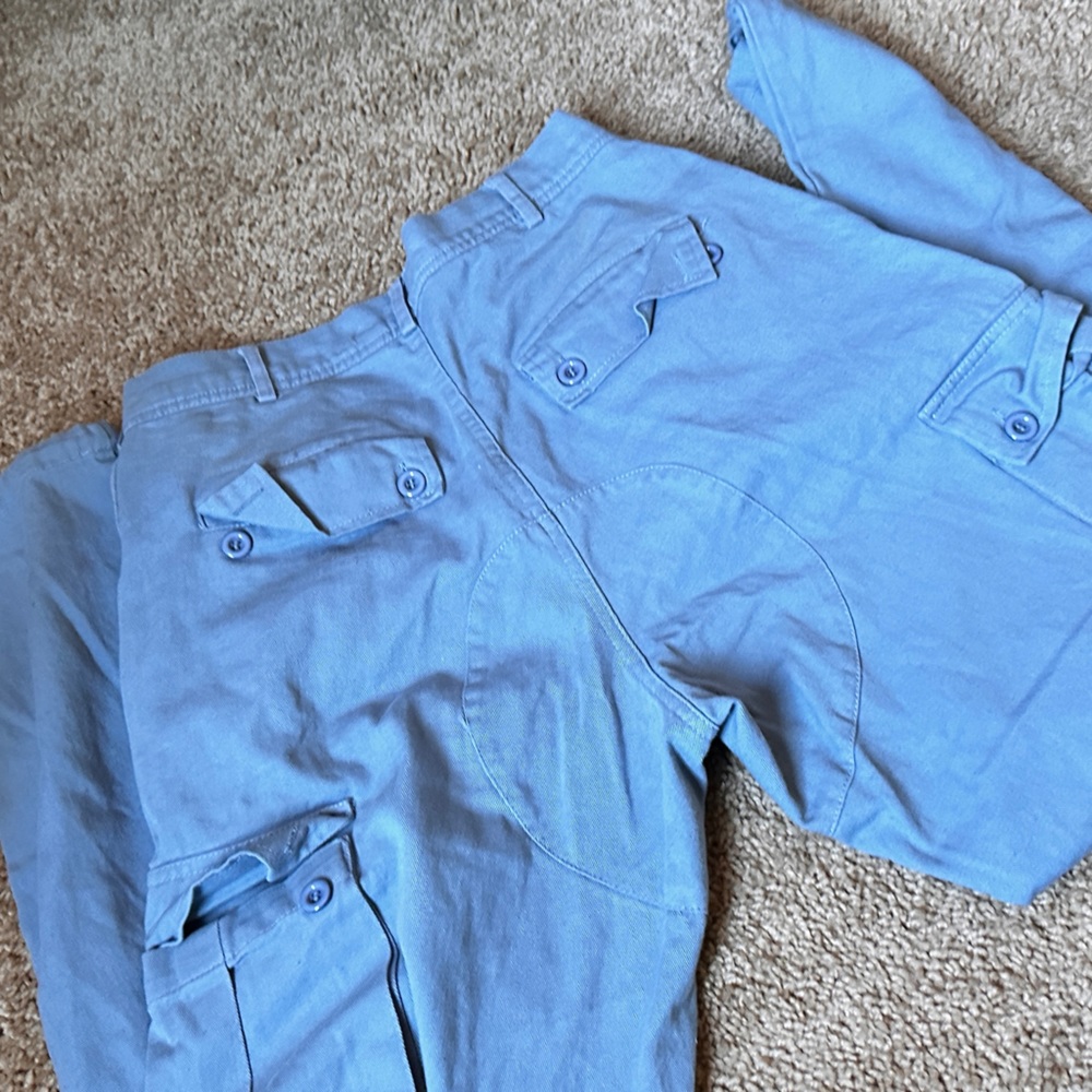 Blue cargo joggers, small, fashion nova